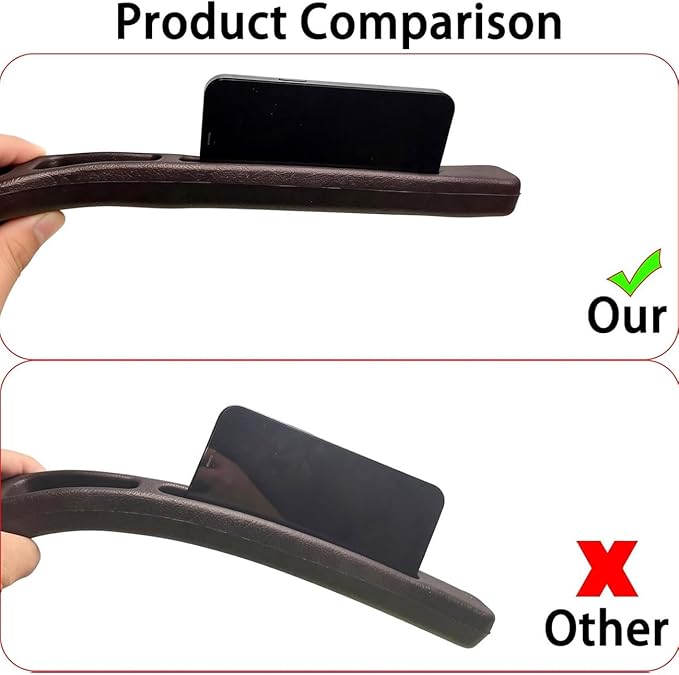 2 PCS Car Seat Gap Filler for BMW X1 X3 X5, Seat Gap Plug with Storage Slot Console Organizer to Stop Items Falling Between Seats Plug Play,A/Black
