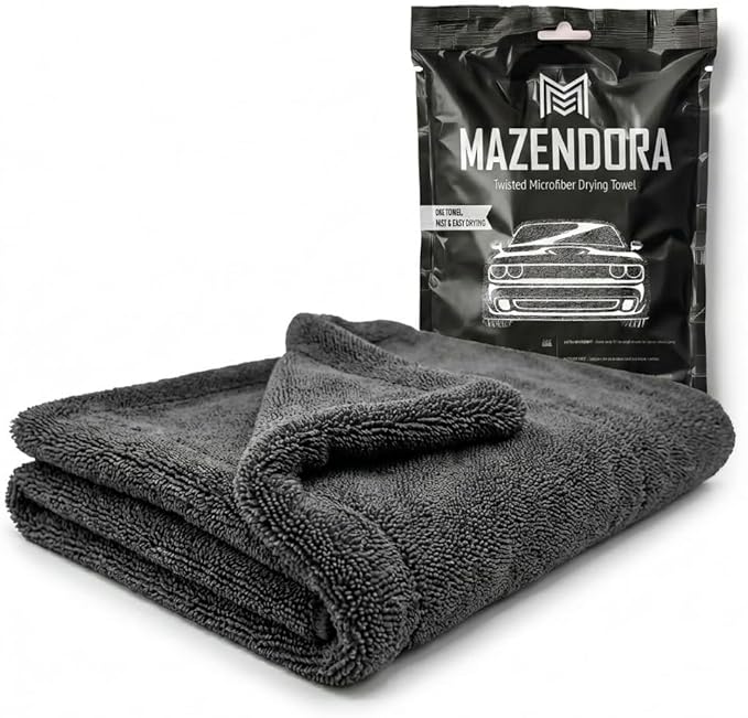 Twisted Microfiber Towel, Premium Microfiber Towels for Cars, Car Drying Towel, Ultra Absorbent Quick Dry Towel, Drying Cloths Auto Detailing for Streak Free Auto Finish