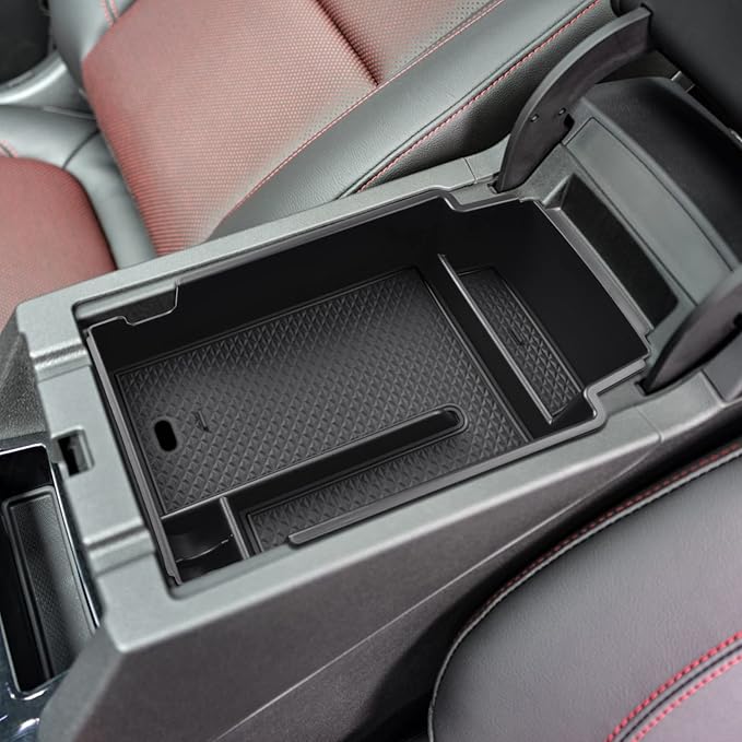 RUNROAD Upgraded Center Console Organizer Tray Compatible with Chevy Blazer 2026 2025 2024 2023 2022 2021 2020 2019 Accessories, ABS Materials Secondary Storage Box Insert Armrest Console Tray, Black