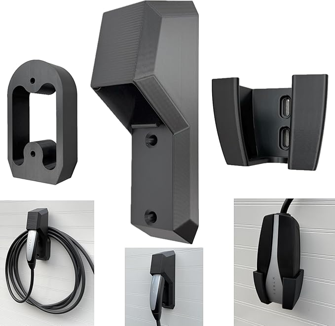 Chargeifier Tesla Charging Cable Organizer with Latch use w/Model S Model 3 Model X Model Y w/Mobile Connector Bracket-Automotive Accessories (Charger Holder)