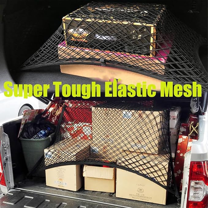 Car Pet Barrier Safety Net,Dog Car Barrier for Toyota Highlander 2020-2023 2024 2025,Dog Guard for car Boot,Net Pet Car Divider Back Seat Barrier Net
