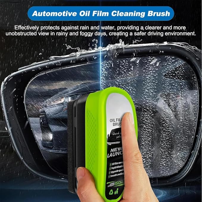 Car Windscreen Cleaner, Clear Car Window Glass Vision, Cars Glass Cleaner, 2026 Automotive Oil Film Cleaning Brush, Improves Window Clarity
