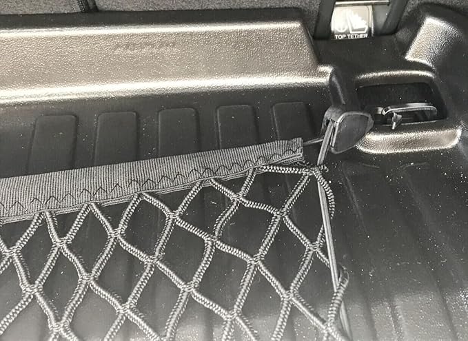 (Qty.2) Rear Trunk Organizer Cargo Nets for Acura Integra 2023–2026 – Floor + Envelope Style Cargo Nets for Hatchback – Premium Mesh Car Trunk Organizer – Compatible with Acura Integra