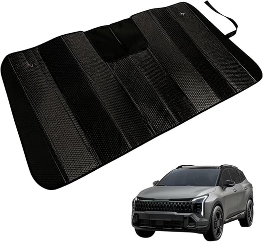 GWUSKDT Car Windshield Sunshade for Kia sportage 2022-2026, Thicken 5-Layer Bubble Aluminum Foil UV Heat Reflector Foldable Sun Visor,Front Windshield Sun Shade- Keeps Your Vehicle Cool