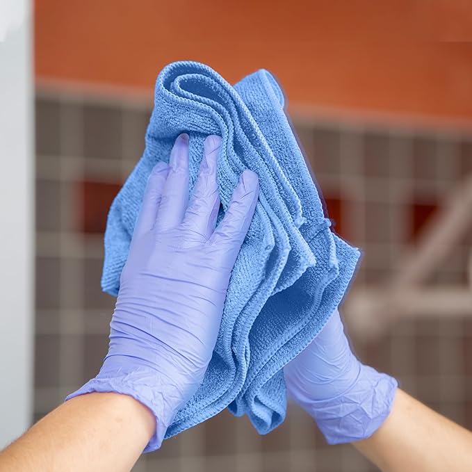 Microfiber Cleaning Cloths (Value Pack of 36) Size 16" x 16" Large, Highly Absorbent Cleaning Rags, Lint Free Towels, Reusable and Washable, Microfiber Towels for Cars
