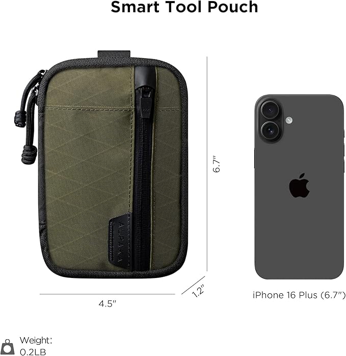 ALPAKA Admin Pouch Pro - Small Tool Pouch with Smooth Zipper, Weatherproof Storage for Electronics, Cables, EDC Organizer, Travel Accessories