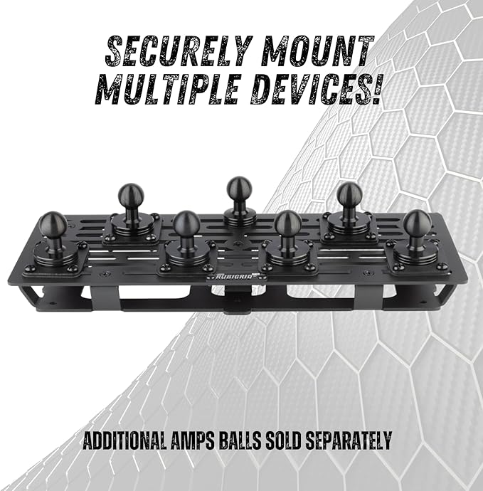 Bulletpoint RubiGrid Metal Dash Mount Phone Holder Multi-Device Mount Compatible with 2023+ Ford Super Duty (Spring-Loaded)
