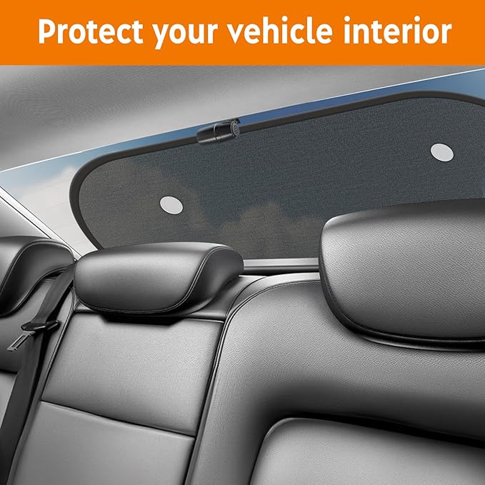2026 New Upgrade Car Shades for Back Windows Baby 39"x19"(1 Pack),Rear Window Sun Shade,Car Window Shades Can Blocks 99.98% UVR,Sun Shade Windshield,Glare Shield Protection