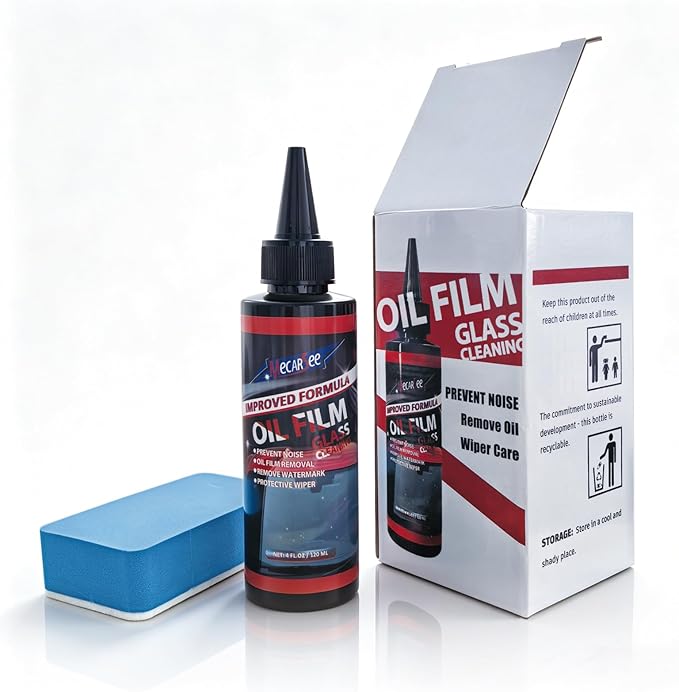 Glass Cleaner Spray - Helps Prevent Repels Rain for Exterior Car Windows