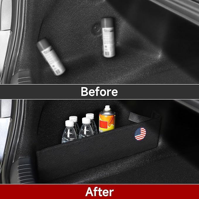 2PCS Rear Trunk Organizer Side Divider Board Compatible with 11th Gen Honda Accord 2023 2024 2025 Interior Accessories