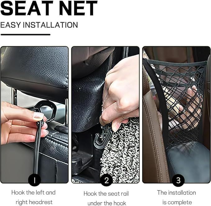 Dog Car Barrier for Toyota Tacoma 1968-2025 N80,Vehicle Pet Barrier Backseat Mesh Dog Car Divider Net,Pet Car Back Seat Barrier Net,Safety Travel Accessories