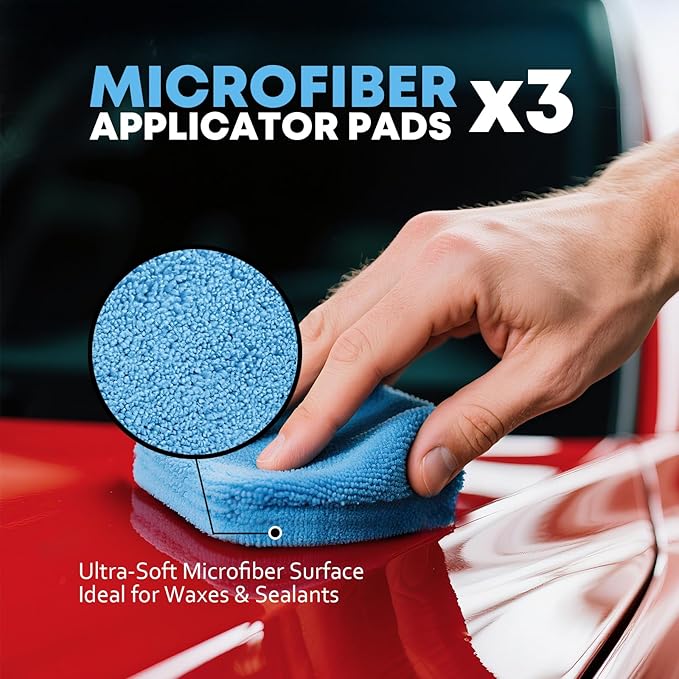 VCANENERGY Car Cleaning kit, Car Interior Detailing kit with 10000pa Car Vacuum Cleaner, Wheel Brush, Windshield Cleaner Tool, Microfiber Towel, Wash Mitt, Interior and Exterior Car Wash kit with Bag
