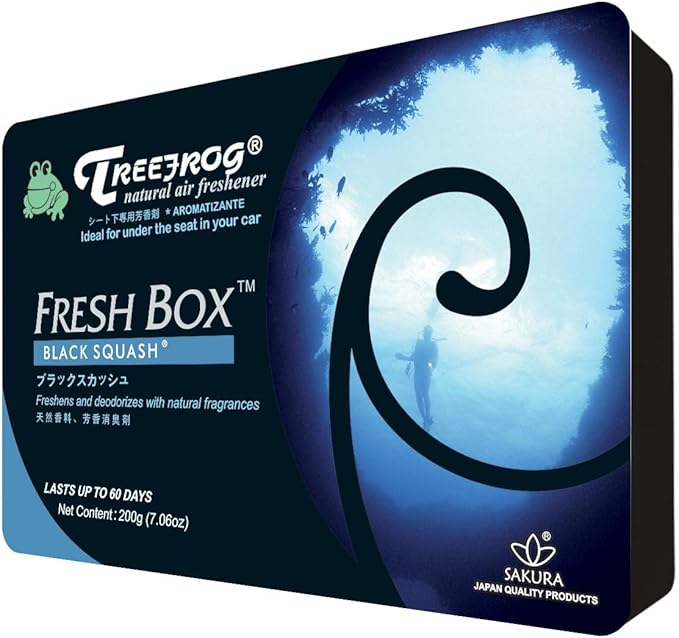 YirehStore Air Freshener TreeFrog Xtreme Fresh Black Squash Scent 5 Pack, Treefrog Last Long, Large Size Car Air Freshener