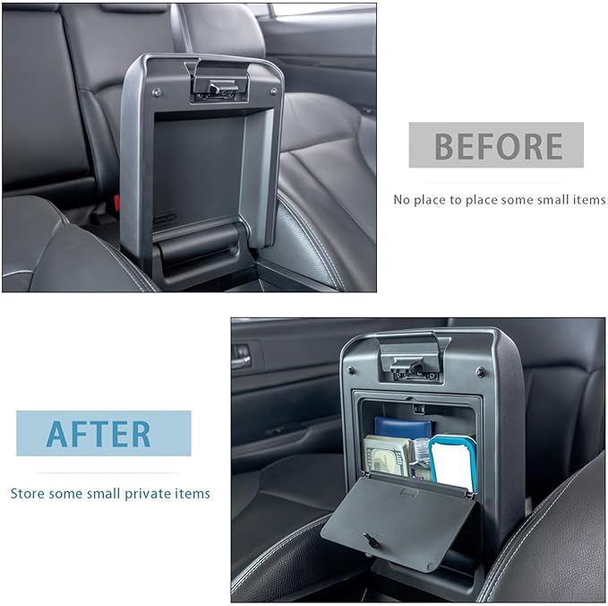 JDMCAR One-Touch Hidden Storage Box Compatible with Toyota 4Runner Accessories 2025 2026 Center Console Organizer