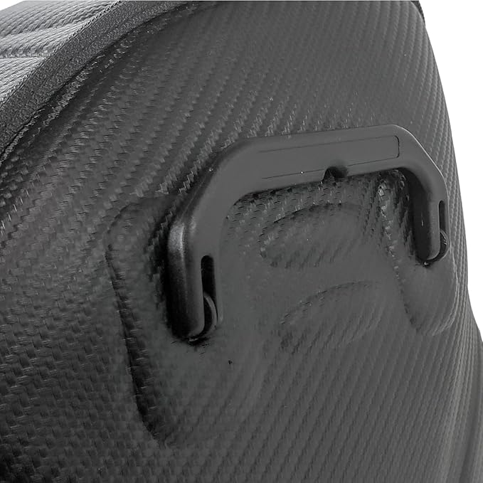 3D MAXpider Custom Fit Car Trunk Organizer (Black) - Handy Trunk Carbon Fiber (M) 18"x12"x12"