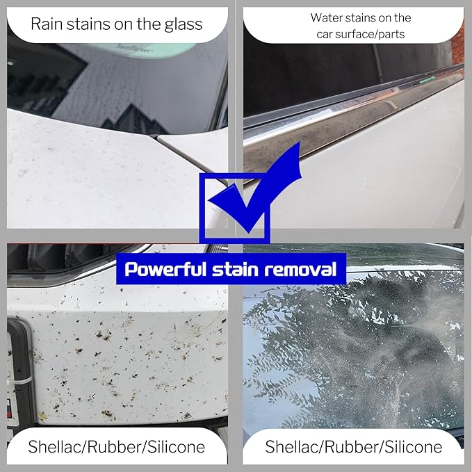 Glass Cleaner Spray - Helps Prevent Repels Rain for Exterior Car Windows