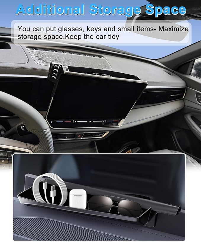 PZK Car Phone Mount for 2019-2025 2026 Toyota Corolla/Corolla Hatchback/Corolla Cross 2022-2025 2026 Accessories 8-inch Screen Magnetic 15W Fast Wireless Charger Car Phone Holder Not Affect Air Vent