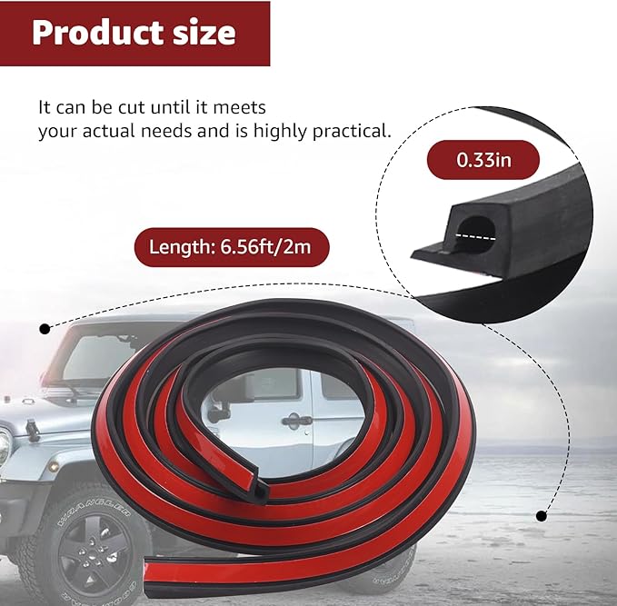 6.56FT Car Cable Wire Hider,Car Windshield Wire Hider,Light bar Wire Hider,with Adhesive Backing (1 PCS)