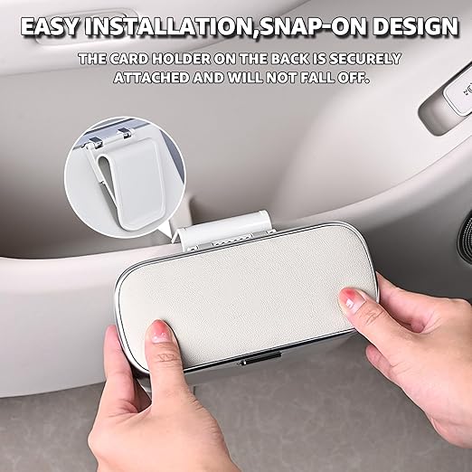 HOLDCY Car Trash Can, Waterproof Multi‑Functional Auto Trash Bin for Door/Console/Seat Back, Universal Vehicle Garbage Can for Car/Truck/SUV Drivers (Gray)