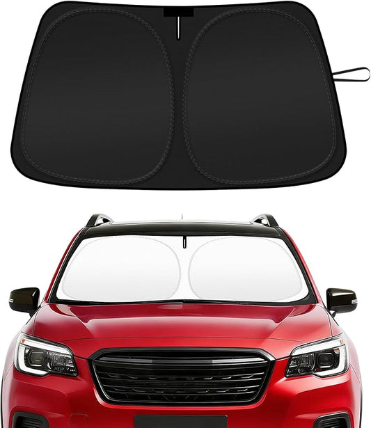 Car Windshield Sun Shade Compatible with 2019 2020 2021 2022 2023 2024 2025 2026 Subaru Forester Accessories Sunshade Custom for Forester Crossover, Base, Premium, Sport, Limited Foldable Sun Visor