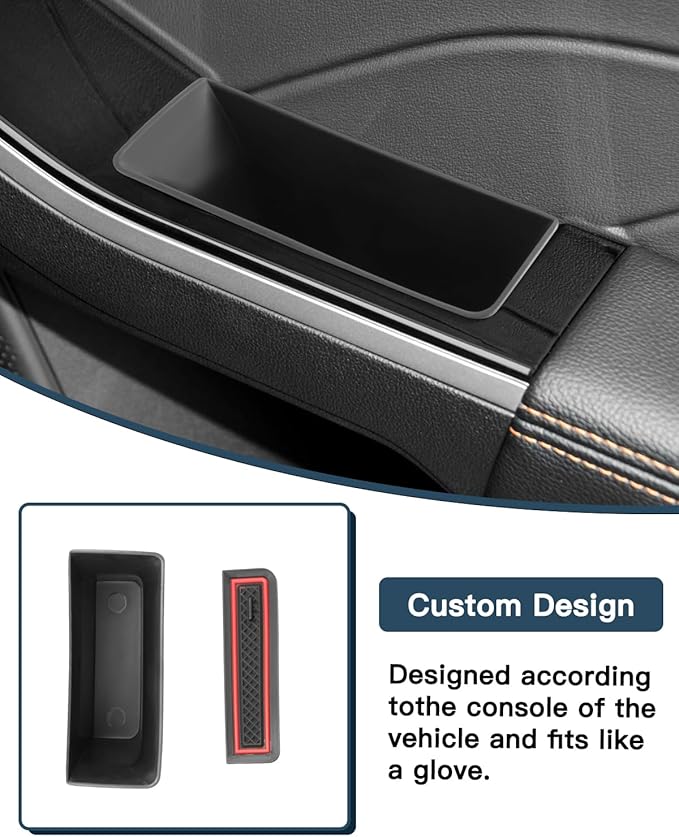 Ruiya 2020-2025 2026 Escape Door Storage Box for 2026 Ford Escape Accessories ABS Material Secondary Door Side Storage Box Compatible with 2020-2024 2025 2026 Ford Escape(4Packs)