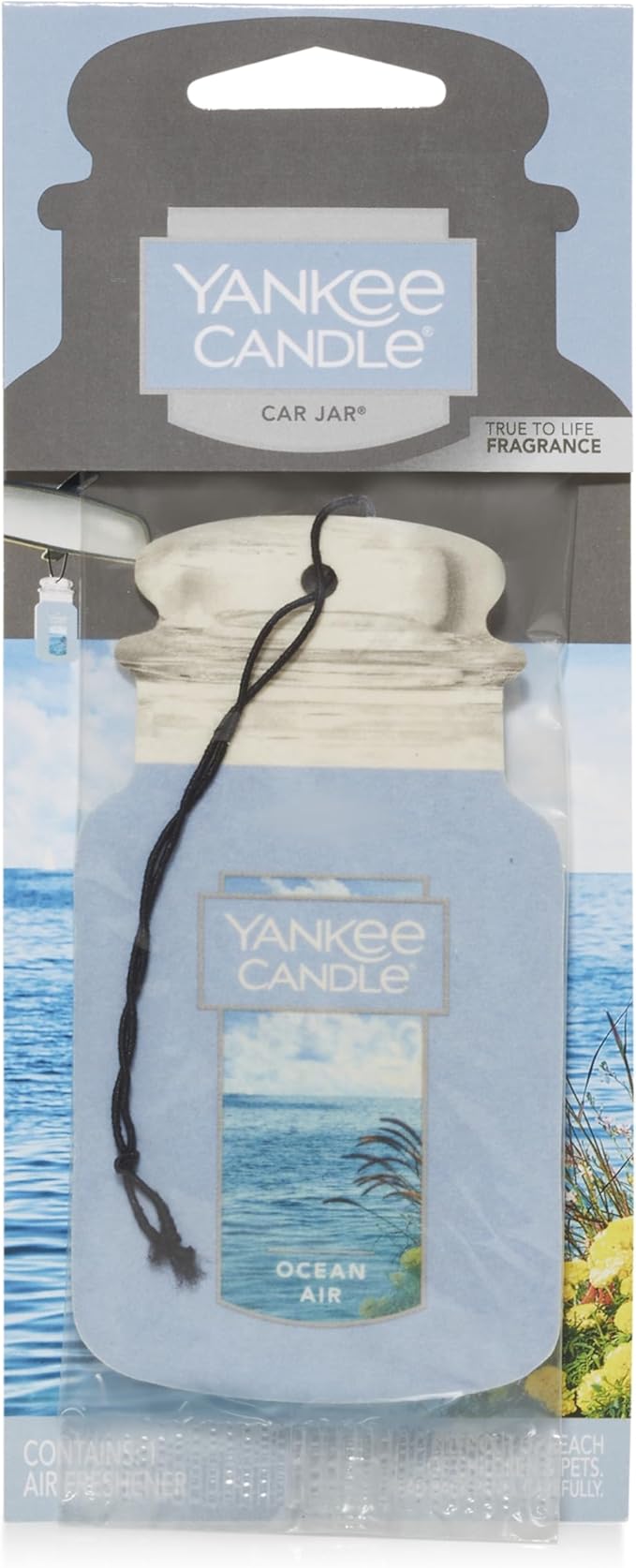 Yankee Candle Paper Car Jar, Ocean Air, 1 CT (Pack of 10)