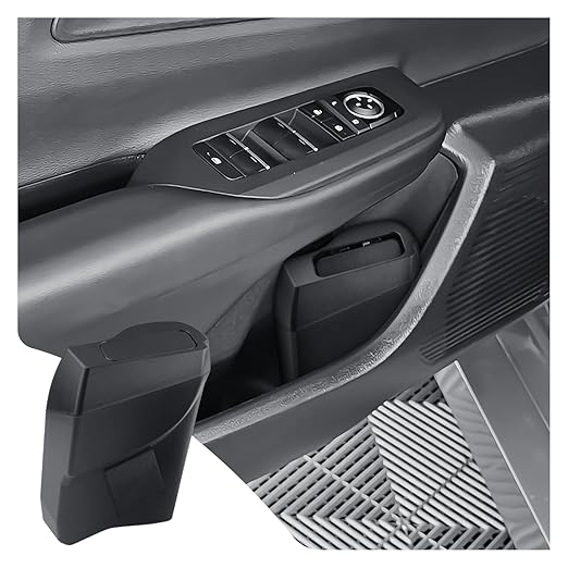 LUWU Car Trash Can Compatible With Toyota Prius/Prius Prime 2023-2025 - Interior Accessory With Lid, Portable Mini Dustbin, Leak-Proof Garbage Bin (Left)