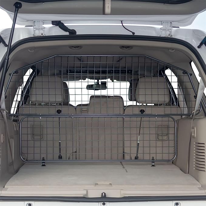TRAVALL Compatible with Ford Expedition (2006+) Dog Car Barrier Guard Custom Fit Accessory Heavy Duty Steel Mesh Trunk Divider Safety Travel Premium Luggage Cargo Barrier Backseat Protection