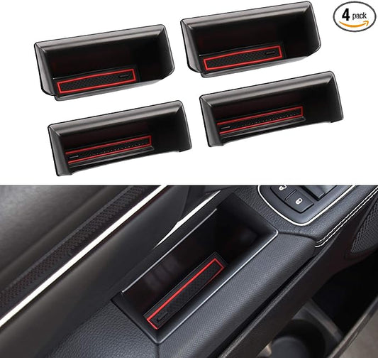 Motrobe for Ram 1500 Door Side Storage Tray 2026 2025 2024 2023 2022 2021 2020 2019 Ram 1500 Door Side Organizer Door Pocket Insert 4 PCS, Not Fit Ram 2500 3500