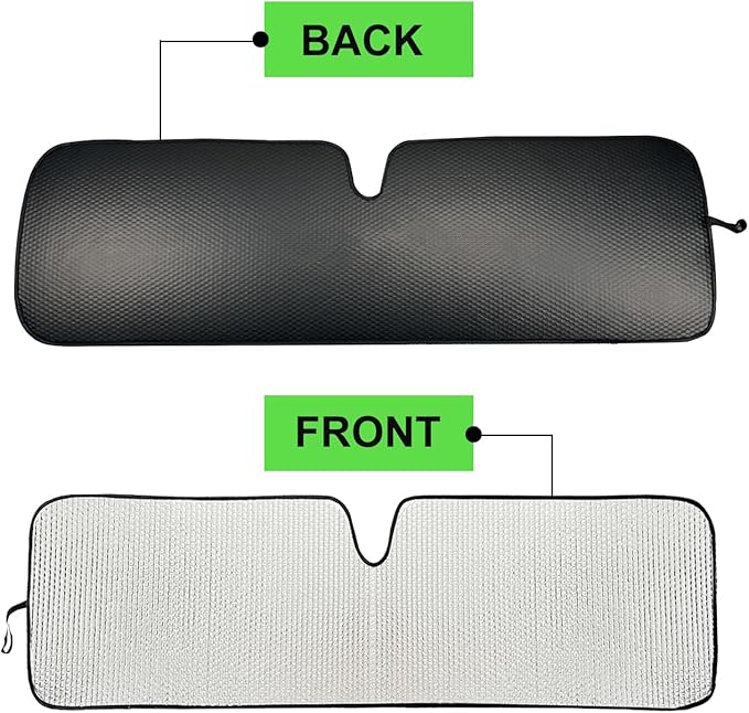 Windshield Sun Shade for Jeep,Windshield Sunshade for Wrangler TJ JK JL1997-2024,Sun Shade Windshield Cover for Jeep,UV Ray & Heat Block Windshield Shades