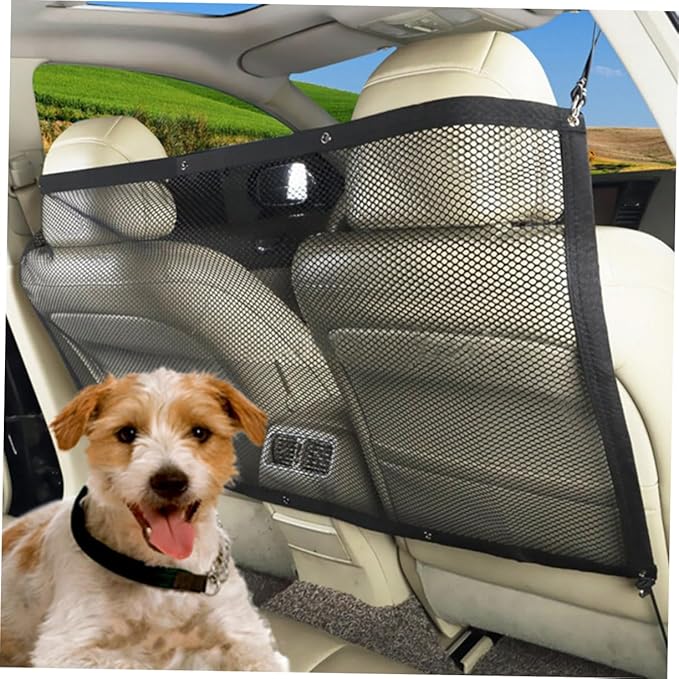 Happyyami Pet Travel Safety Vehicle Barrier Pressure-Mounted Pet Protector for Cars Suvs Trucks for Installation Activity Area