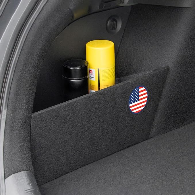 2PCS Rear Trunk Organizer Side Divider Board Compatible with Honda Civic 10th Gen 2016 2017 2018 2019 2020 2021 Car Accessories - ONLY for Hatchback