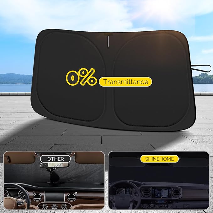 Car Windshield Sun Shade Compatible with 2020 2021 2022 2023 2024 2025 2026 Toyota Corolla Accessories Foldable Front Window Sunshade Custom Windshield Cover Sun Visor Block UV Rays