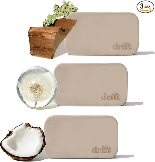 Drift Car Air Freshener - The Original Stone Air Freshener - Car Odor Eliminator - Long Lasting Scent - Metal Clip - Essential Oils - Clean Ingredients - Variety 3 Pack Refill - NO CLIP INCLUDED