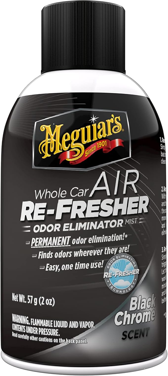 Meguiar's Air Re-Fresher, Black Chrome scent, 2 oz (Pack of 3)
