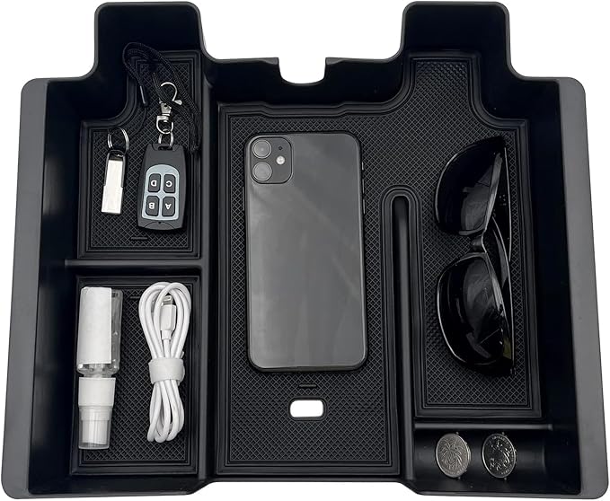 JOJOMARK Center Console Organizer Tray fits for 2019-2022 GMC Sierra/Chevy Silverado 1500 Accessories, 2020-2021 2022 2023 Silverado/Sierra 2500 HD/3500 HD -Full Center Console Models Only