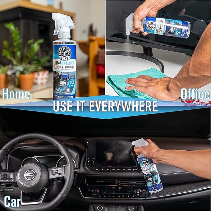 Chemical Guys SPI22016 Total Interior Cleaner and Protectant, Safe for Cars, Trucks, SUVs, Jeeps, Motorcycles, RVs & More, 16 fl oz (Pack of 2)