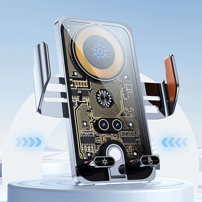 Upgrades Fast Wireless Car Charges Mount 15W Quick Charges Auto Clamping Phone Holders Sensing 66W Car Phone Charges