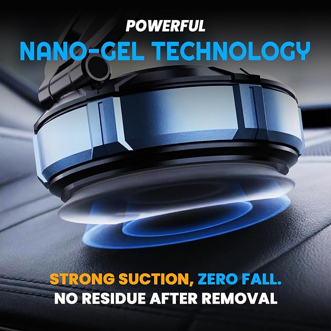 Magnetic Phone Holder for Car - MagSafe Compatible Car Mount | 3 Holder Bundle (Dashboard, Air Vent & Steering Side) Strong Magnet & Nano Gel Suction for iPhone 17 Pro Max, 16, 15, 14 & Android
