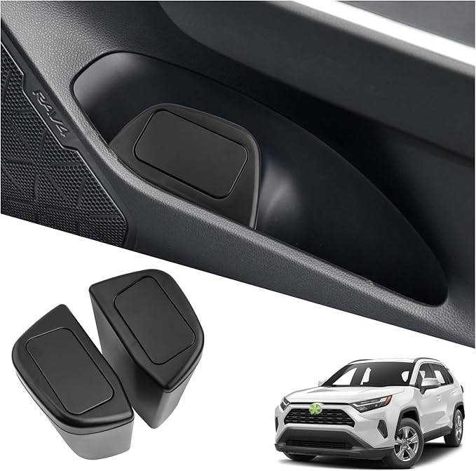 RAV4 Trash Can Toyota RAV4 Portable Mini Car Trash Bin with Lid for Storage and Organize Toyota RAV4 Accessories Plastic Garbage Can Compatible with 2019 2020 2021 2022 2023 2024 2025 Toyota RAV4
