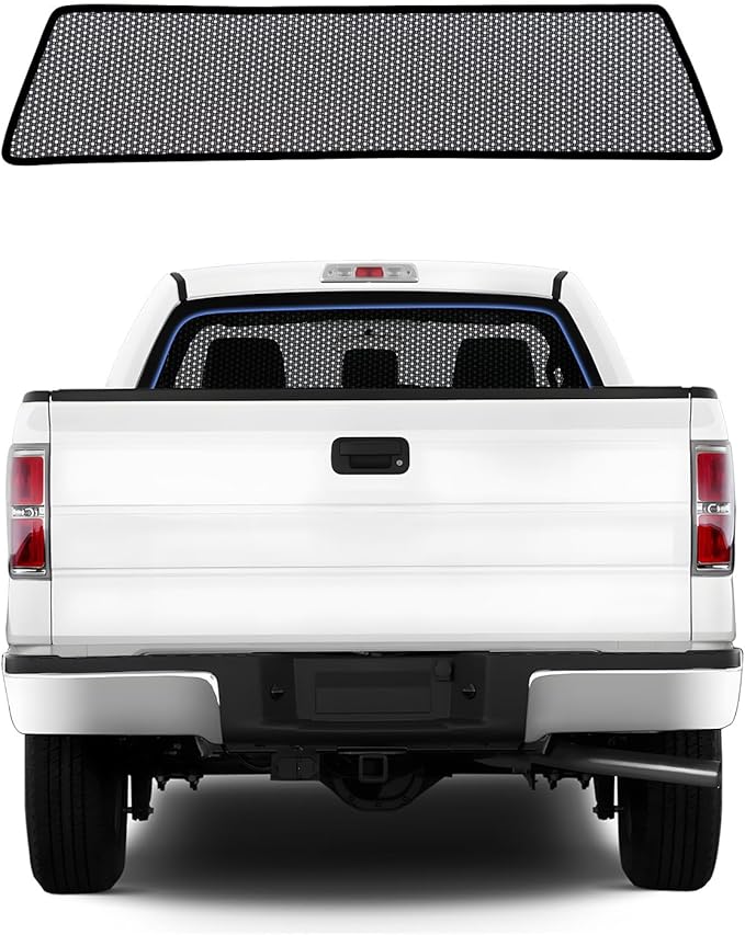 ZATOOTO Rear Window Sun Shade for Ford F150 2016-2024, Visible Back Windshield Shades for Safety Driving UV Rays Protection Reduce Heat Mesh Window Shade for Baby in Car