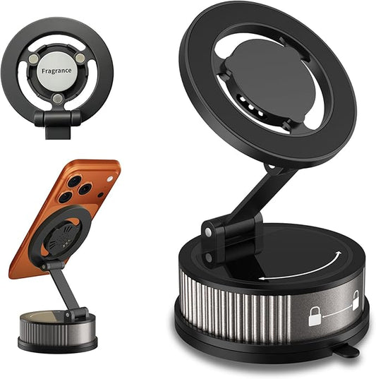 2-in-1 Magnetic Car Phone Holder with Fragrance Diffuser [95LBS Strongest Suction] 360° Rotatable Universal Mobile Mount for MagSafe iPhone 17/16/15/14/13/12 & More