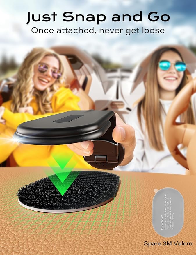 TAZENI for Magsafe Car Mount Charger Magnetic Phone Holder Mount for Car [15W Super Fast Charge] Fit iPhone 16 Wireless [Velcro Memory Metal] Fit iPhone 16/15/14/13/12 Pro Plus Max