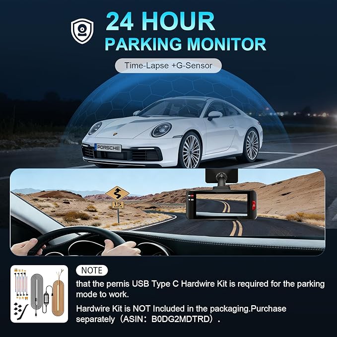 4k AI Dash Cam Front and Rear,STARVIS 2 Sensor,Free Card Included,5.8GHz WiFi Dash Camera for Cars,Built-in GPS,G-Sensor,Night Vision,3.16" Screen,24H Parking Mode,Support 1T Max