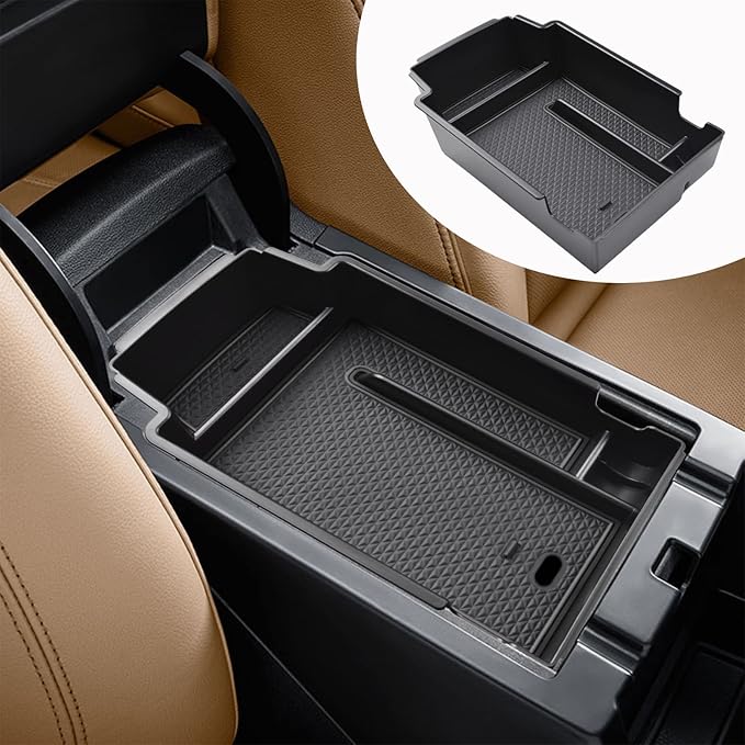 RUNROAD Upgraded Center Console Organizer Tray Compatible with Chevy Blazer 2026 2025 2024 2023 2022 2021 2020 2019 Accessories, ABS Materials Secondary Storage Box Insert Armrest Console Tray, Black