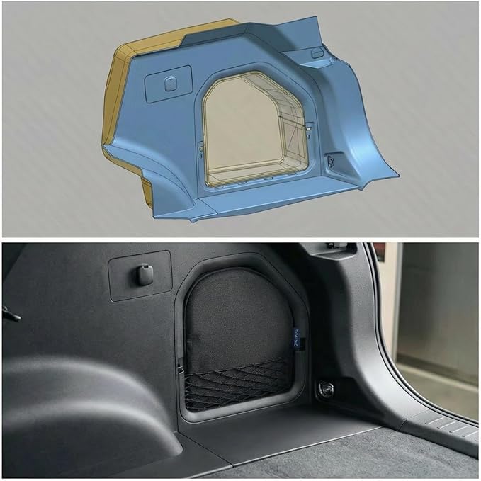 Trunk Upgrade, Trunk Organizer Pocket Bag, Trunk Cubby Storage bag,Cargo side pocket For Toyota Rav4 2026+ Black, 1 pc