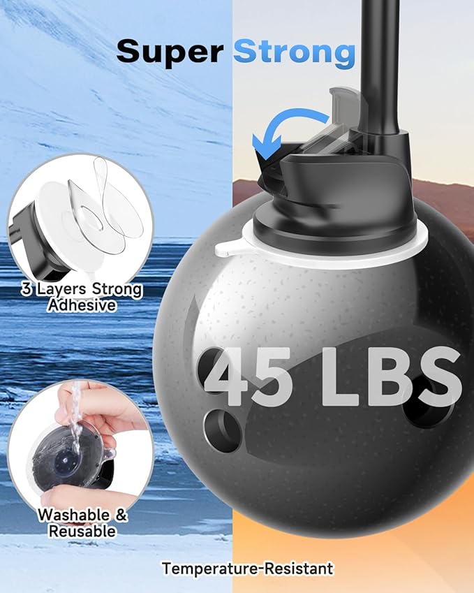 1Zero Solid Car Truck Phone Mount Wireless Charger Holder with 14-Inch Gooseneck Long Arm for iPhone 15 Pro Max Plus 14 13 12 11 XS X Samsung S24 Ultra S23 S22 S22 S21 S20 Pixel 9 Pro XL 8 7 6 5 4