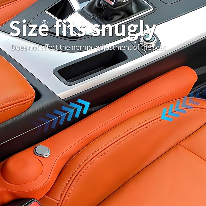 Inflatable Car Seat Gap Filler, Air Bladder Leak Proof Plug for Car Seat Cracks, Universal Fit (Not for Cars Without Center Console), Easy Installation to Prevent Items from Falling