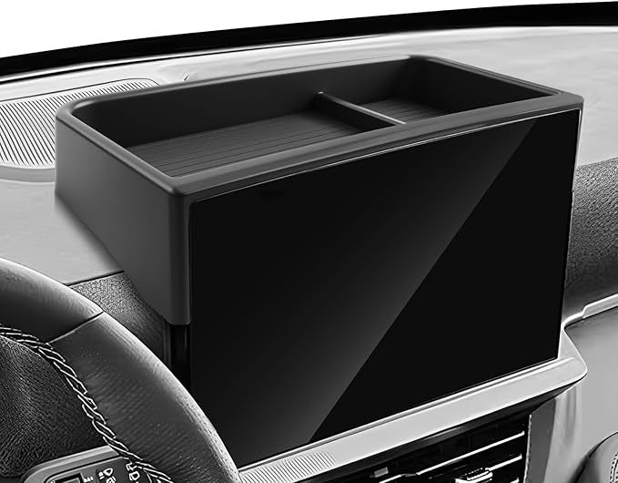 SKTU Upgrade for 2025 2026 Ford Explorer Dashboard Organizer for Active/ST-Line/Platinum/ST Behind Screen Organizer Ford Explorer 2025 2026 Accessories Dashboard Tray