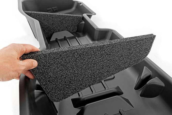Rough Country Under Seat Storage for Chevy Silverado 1500 (2014-2018) & 2500HD/3500HD (2015-2019) Crew Cab - Custom-Fit Under Seat Truck Storage